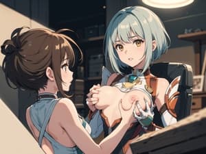 Two Anime Girls Room puzzle preview