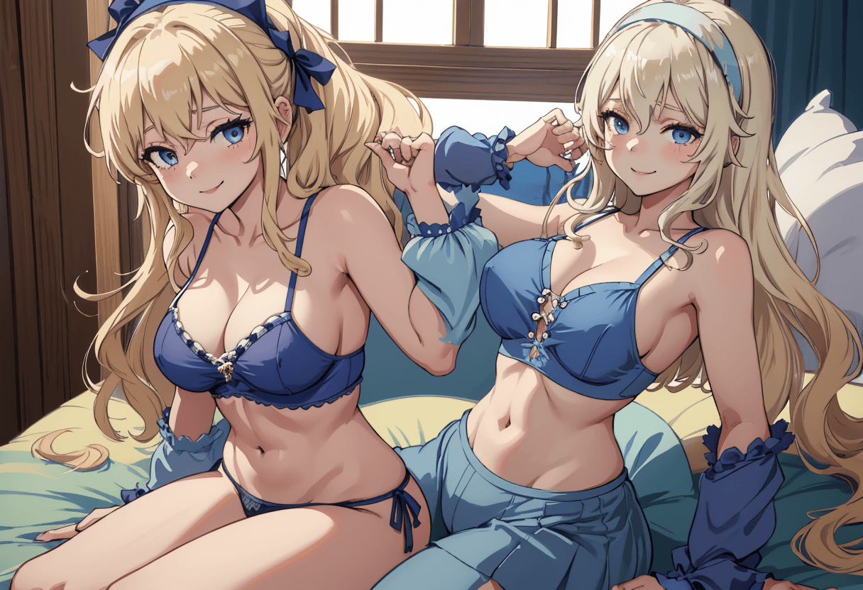 Neon Night Beauty — Anime Jigsaw puzzle background