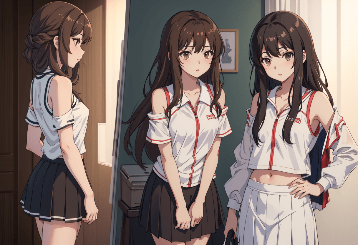 Seductive Anime Girl — Jigsaw Puzzle puzzle background