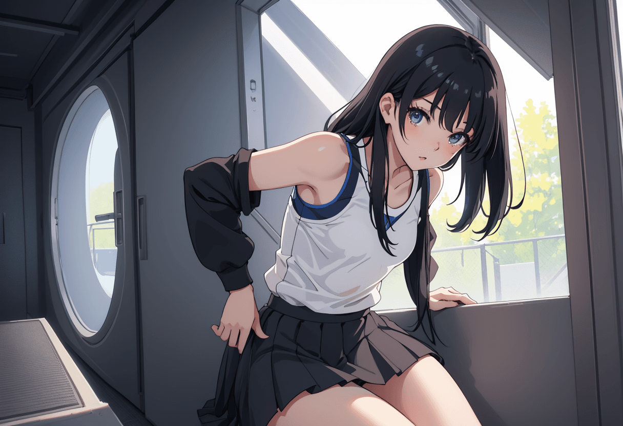 Seductive Anime Girl — Jigsaw Puzzle puzzle background