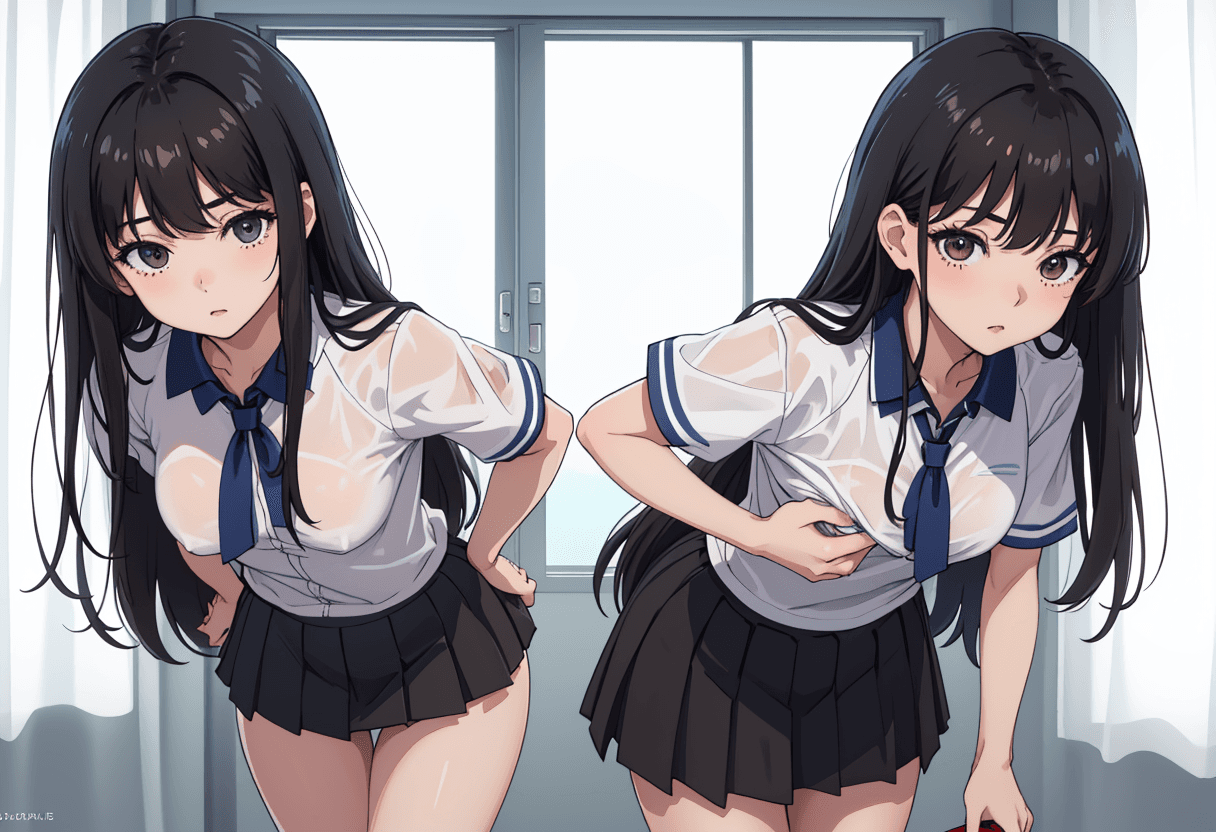 Seductive Anime Girl — Jigsaw Puzzle puzzle background